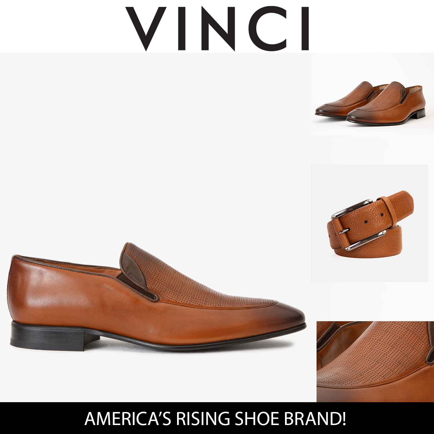 The Migues Tan Leather Loafer Men Shoe