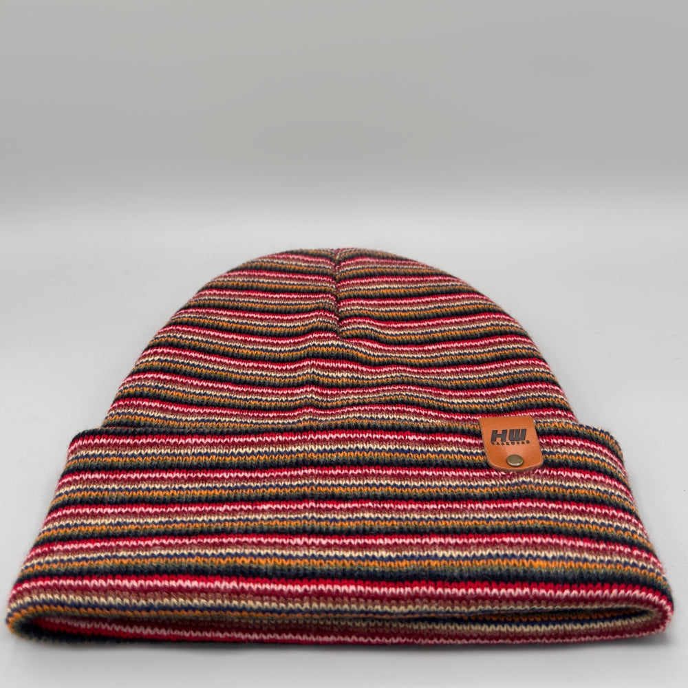 HW Traditional Beanie Multicolor Knit Warm Made In Usa