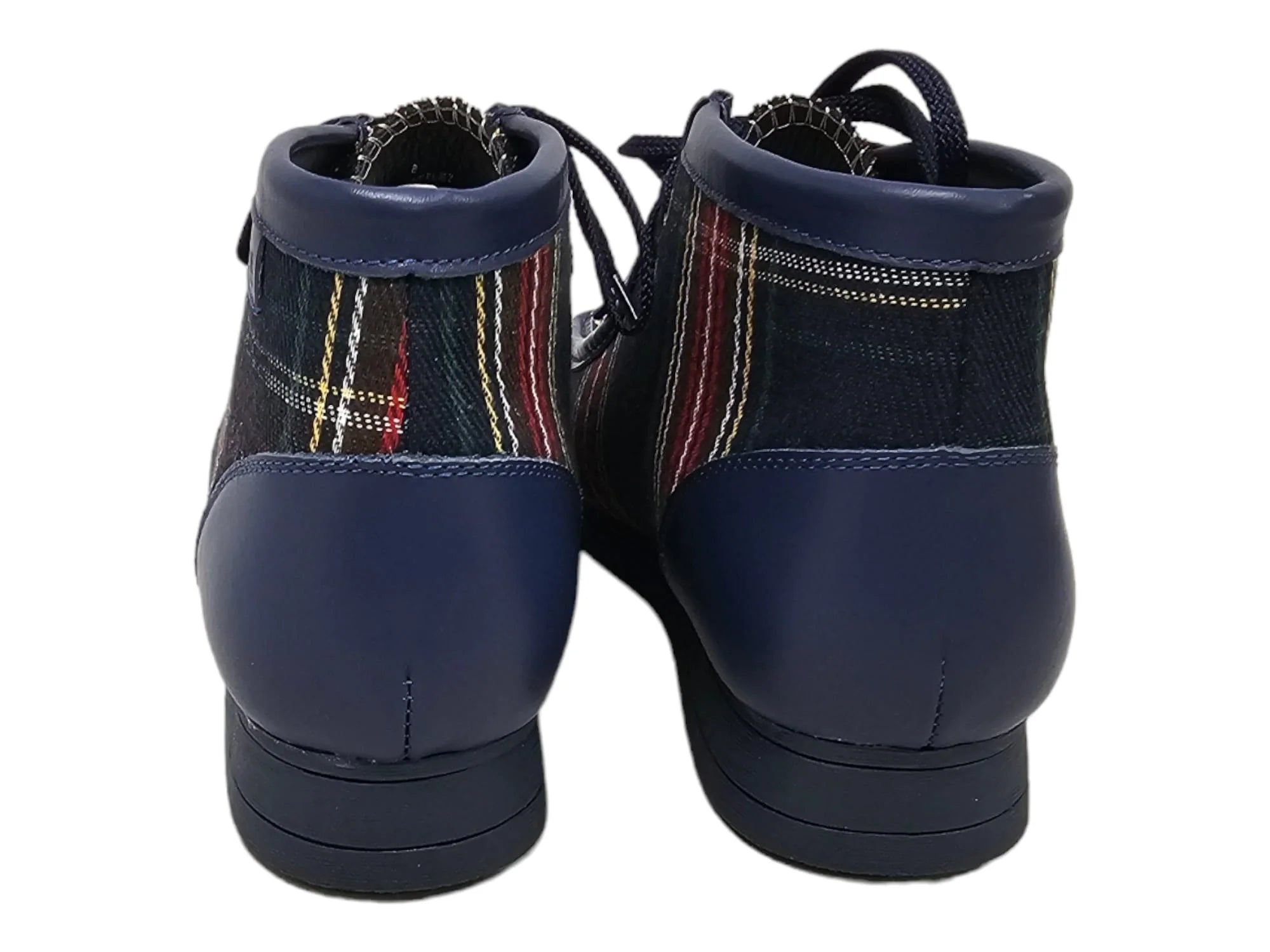 Botas Wallabee con estampado New Castle Print 2 de British Walkers para hombre en ante y cuero a cuadros