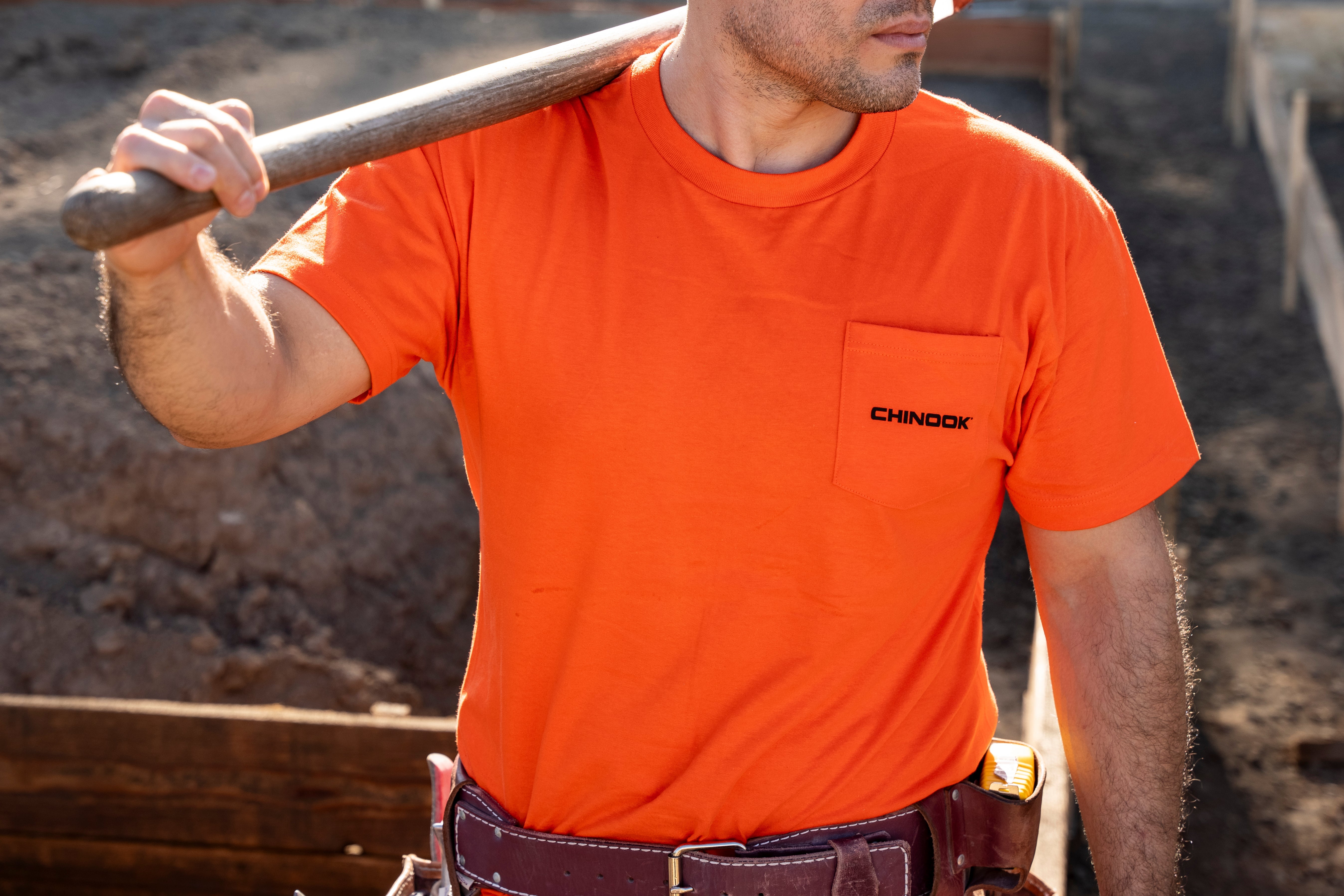 Chinook Short Sleeve Pocket T-Shirt - Orange
