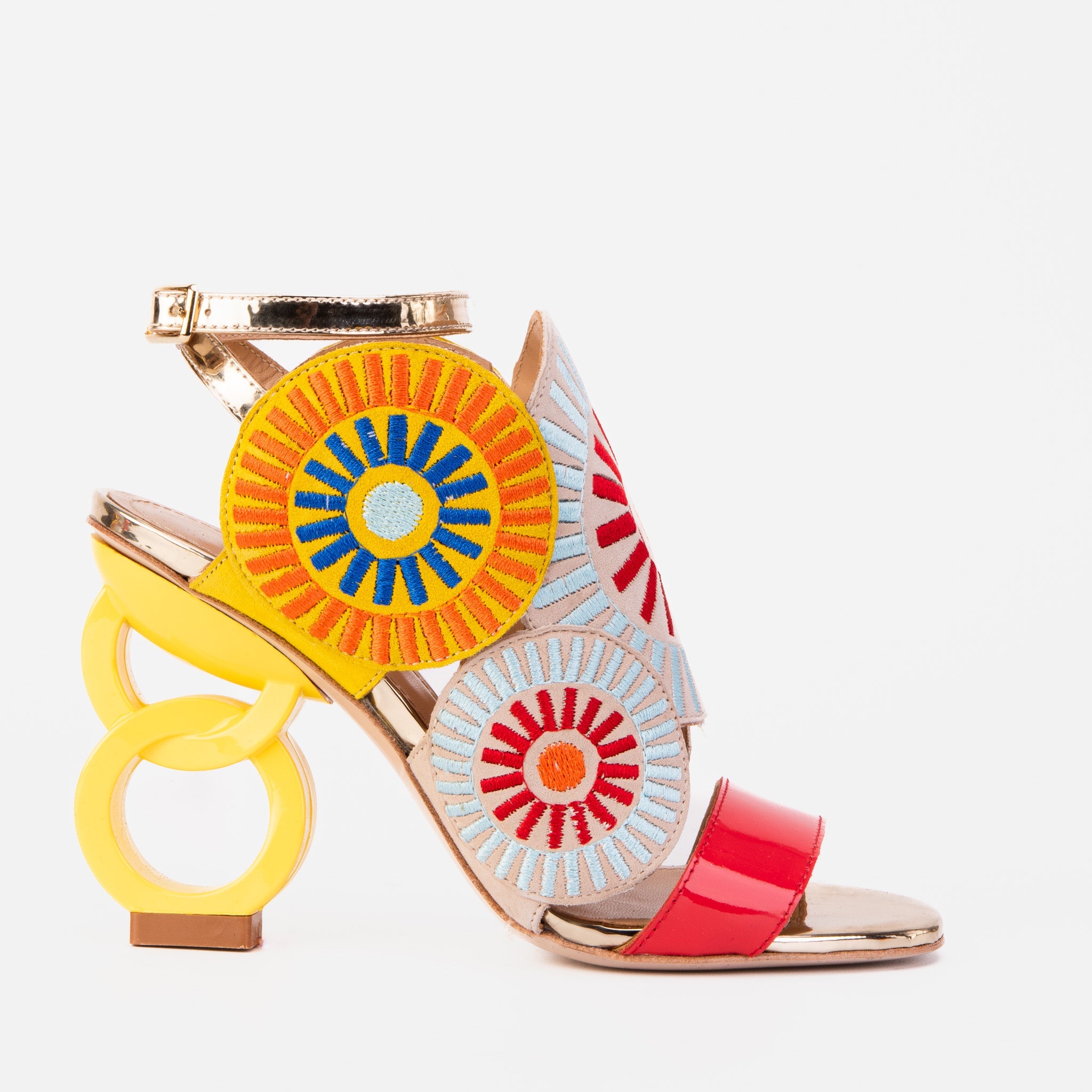 The Parama Yellow Leather Ankle Strap Women Sandal
