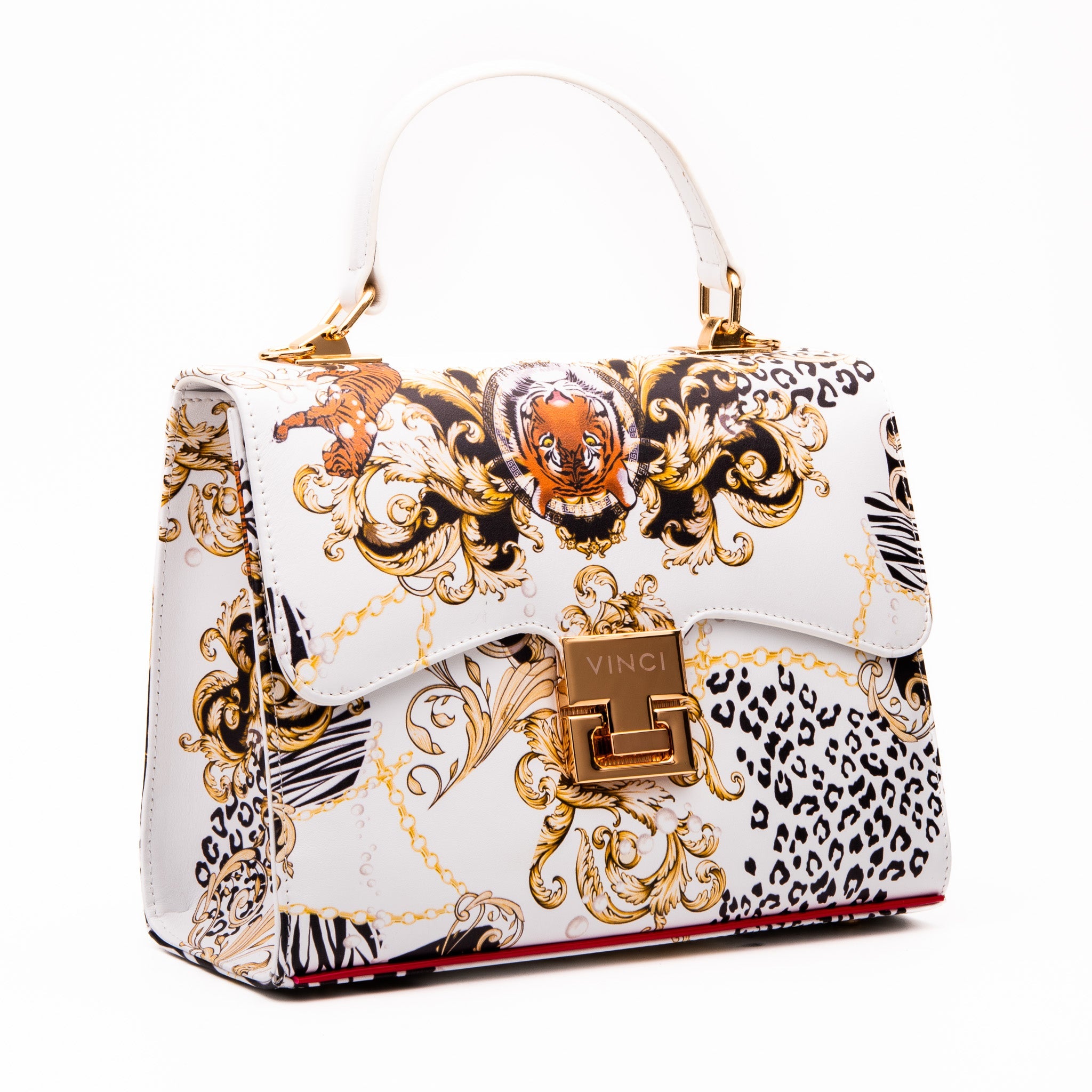 The Perugia White Leather Handbag