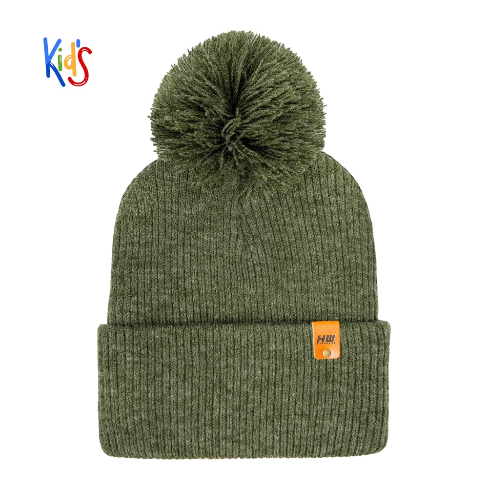 Haakwear Pom Pom Kids Knit Beanies Soft Warm Premium