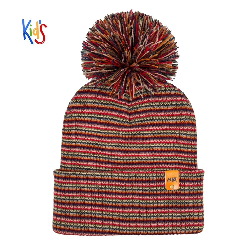 Haakwear Pom Pom Kids Knit Beanies Soft Warm Premium