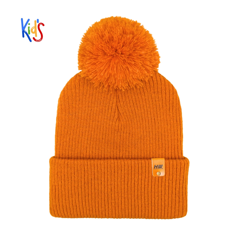 Haakwear Pom Pom Kids Knit Beanies Soft Warm Premium