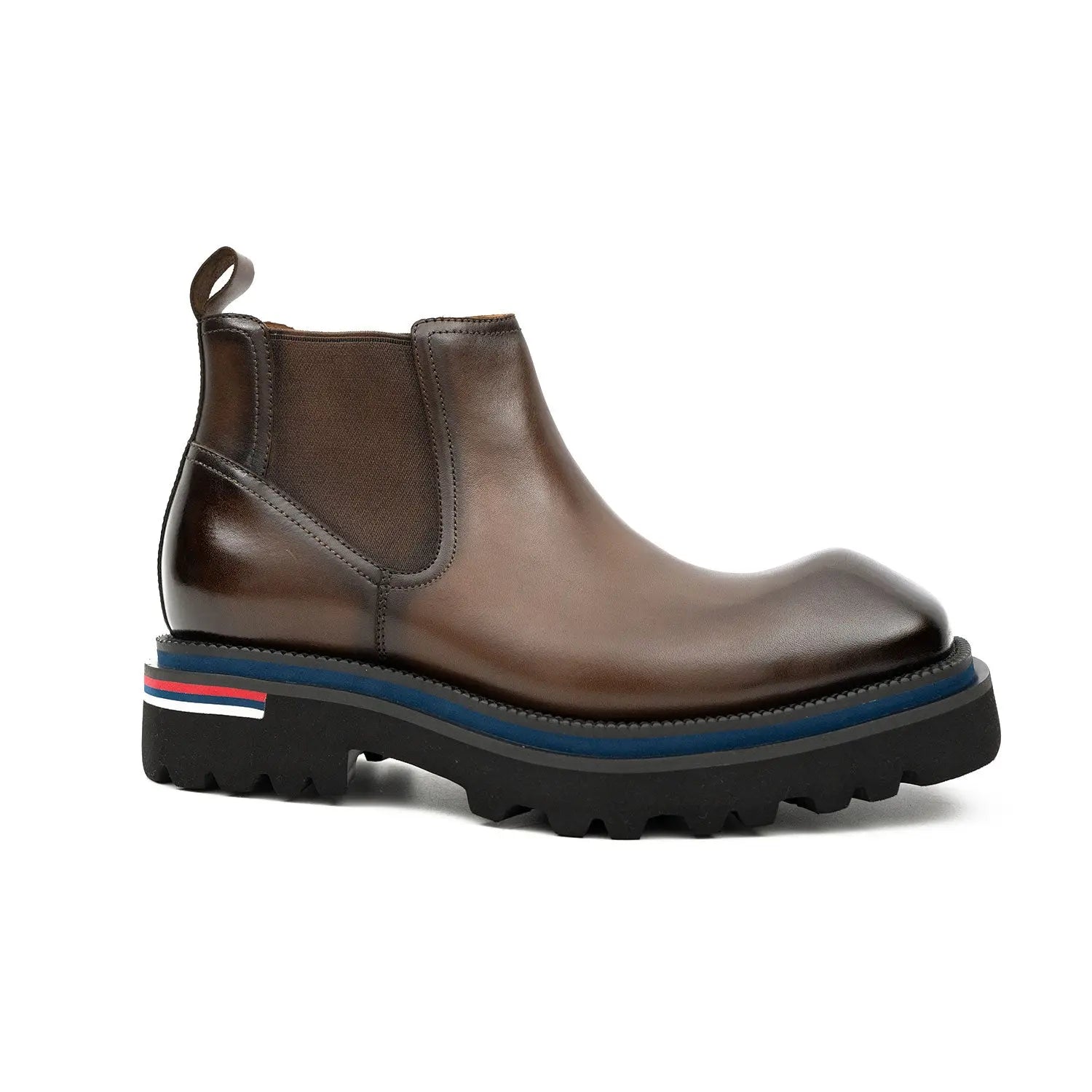 Premium Handcrafted Genuine Chelsea Boots Calfskin Brown