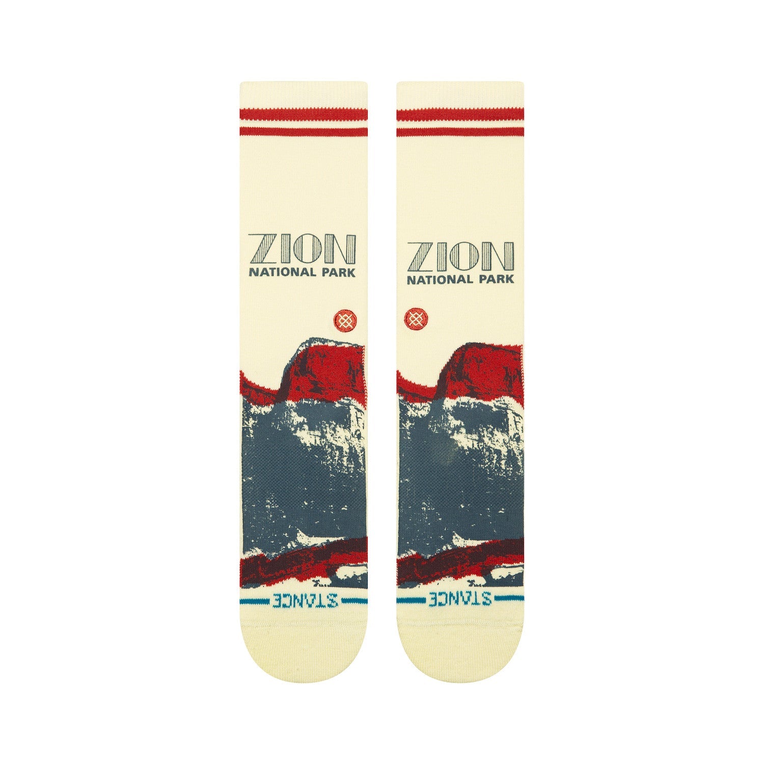 Stance X Zion National Park Crew Socks - Butter