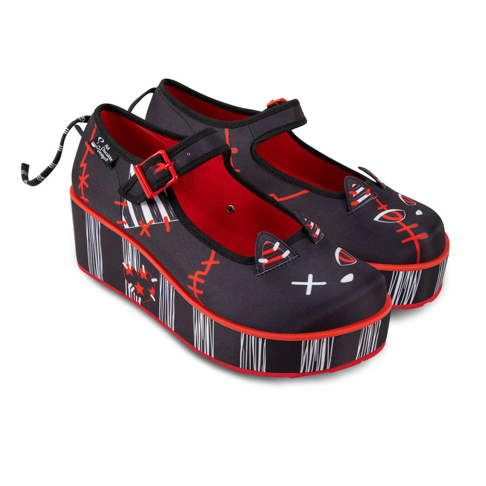 Chocolaticas® Riot Kitty Women's Mary Jane Platform