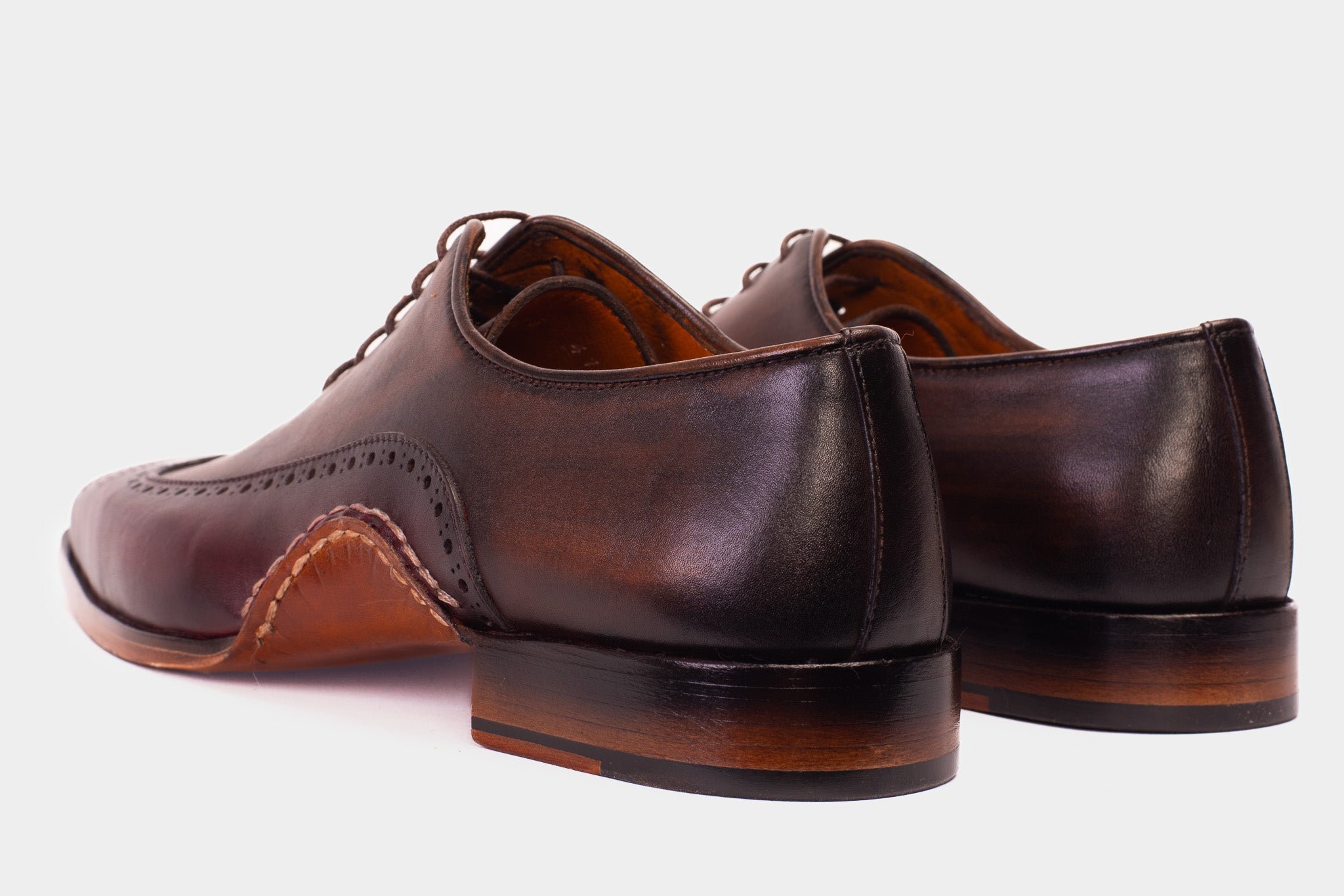 The Royal Hand Craft Burgundy Wingtip Oxford Men Shoe