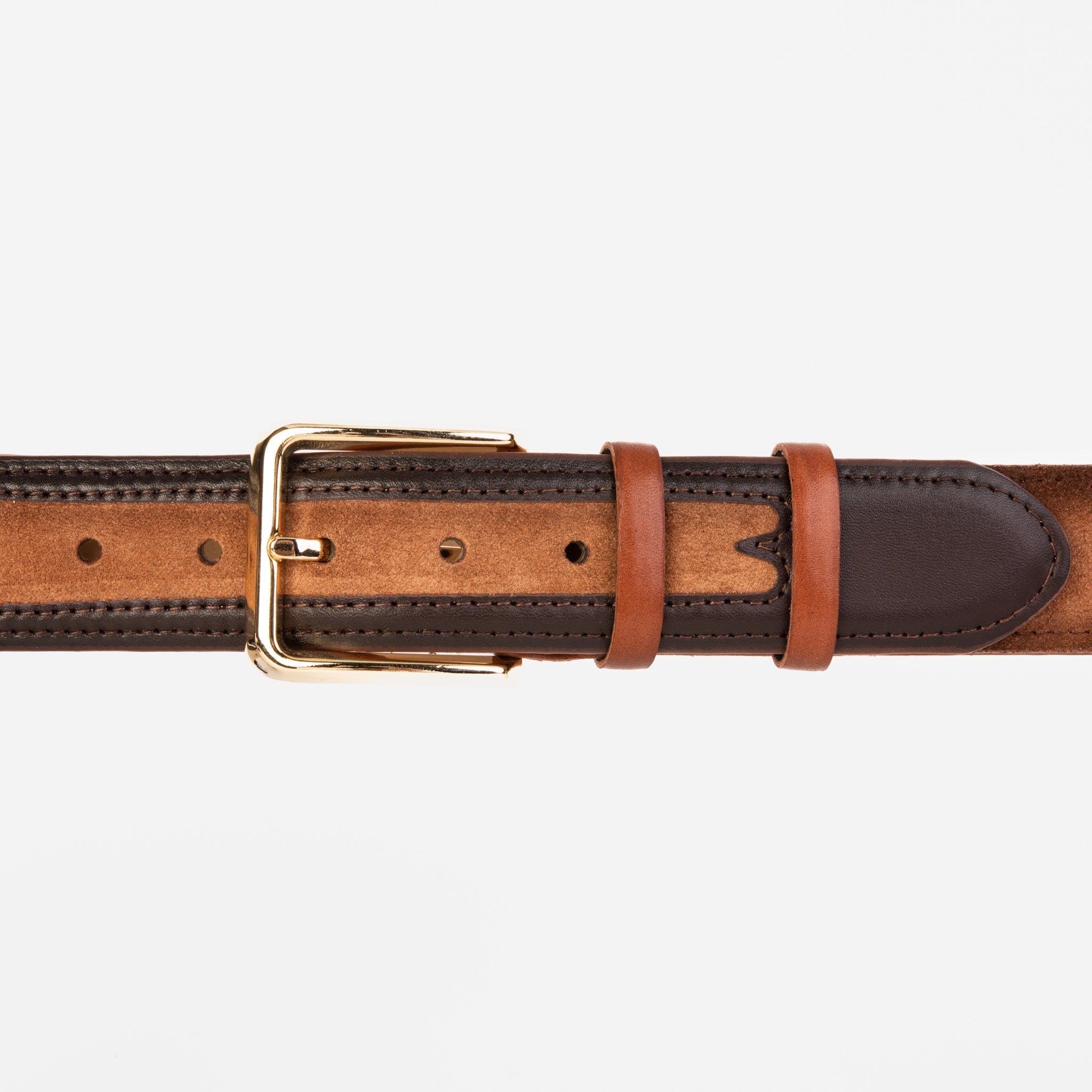 The Regent Brown Leather Belt