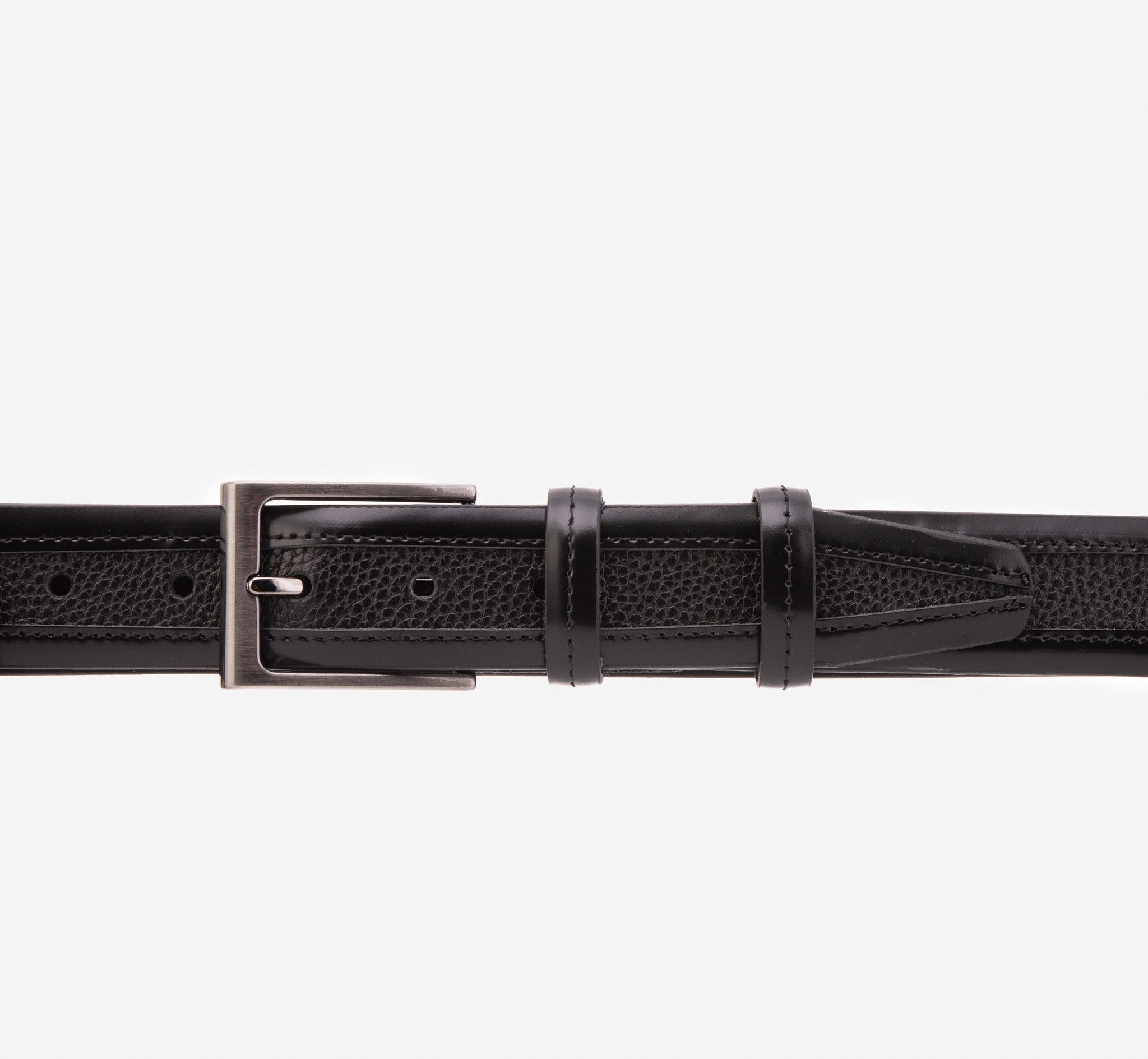 The Everest & Rockwell Black Leather Belt