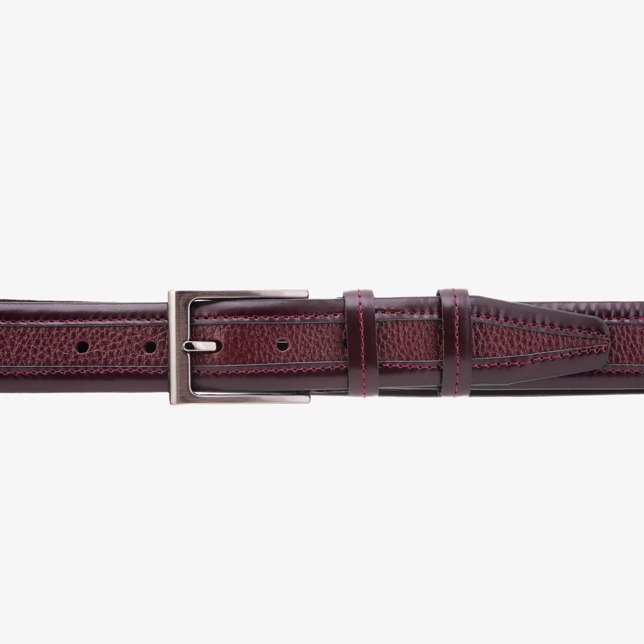 The Everest & Rockwell BurgundyLeather Belt