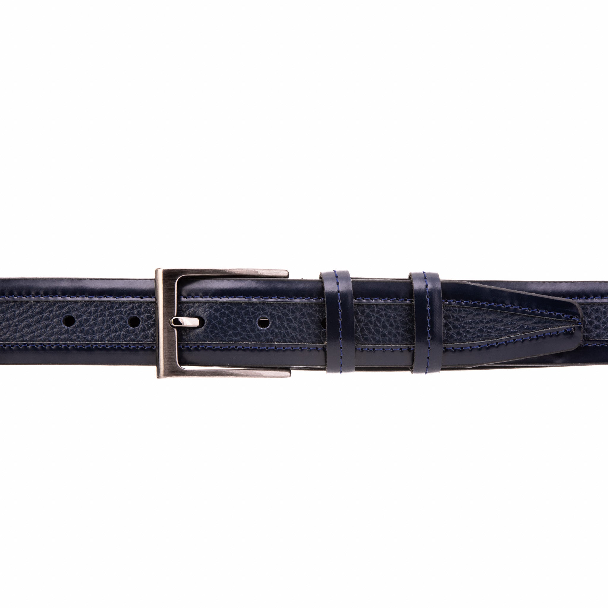 The Everest & Rockwell Navy Blue Leather Belt