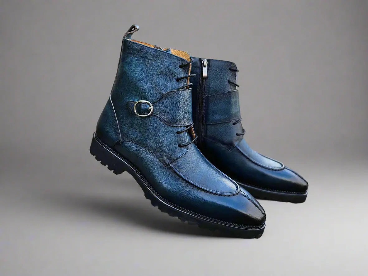 Kb Rugged Split Toe Lace Up Boot Leather Boot KB480-03