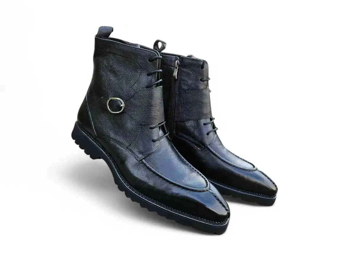 Kb Rugged Split Toe Lace Up Boot Leather Boot KB480-03