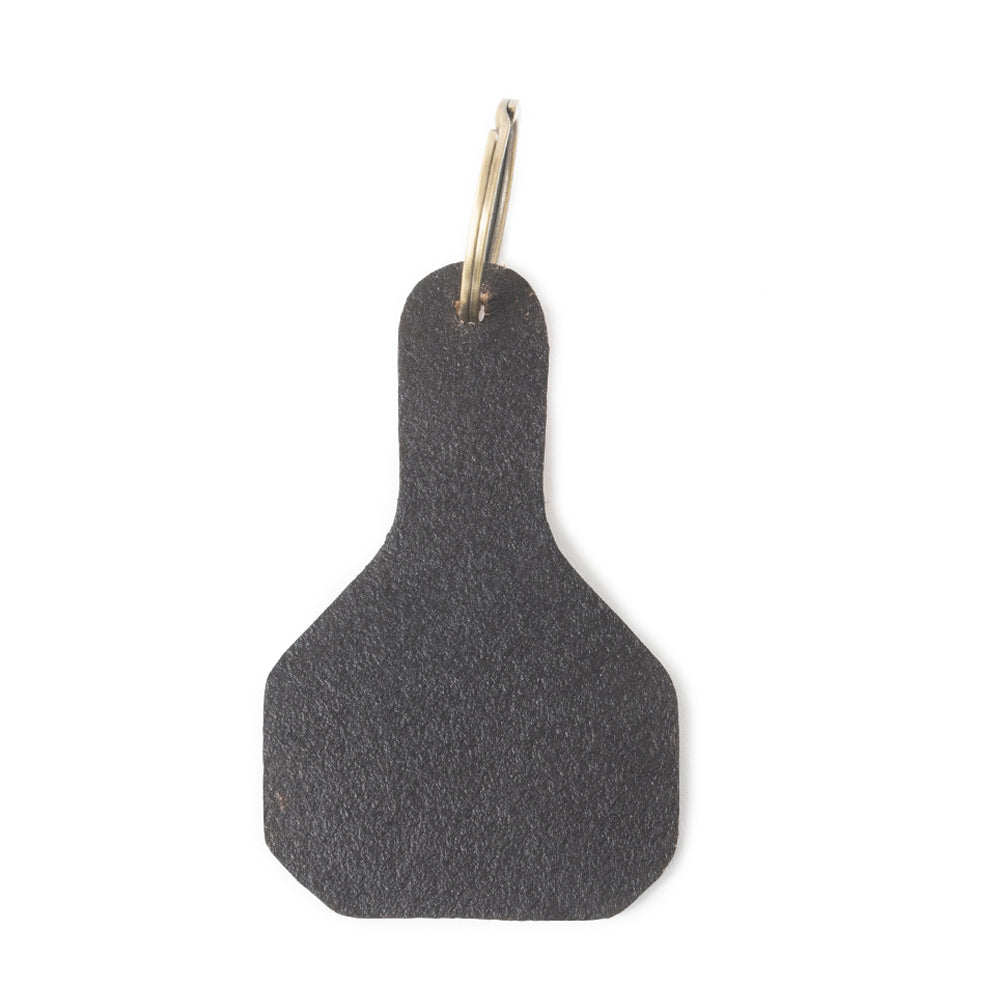 Whispers of the West Tooled Leather Key Fob in Tan