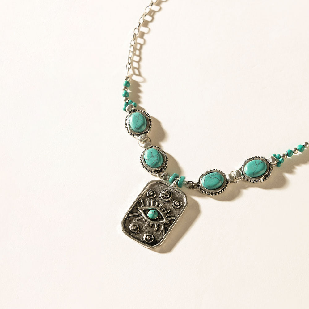 El Paso Eclipse Necklace in Sunlit Turquoise