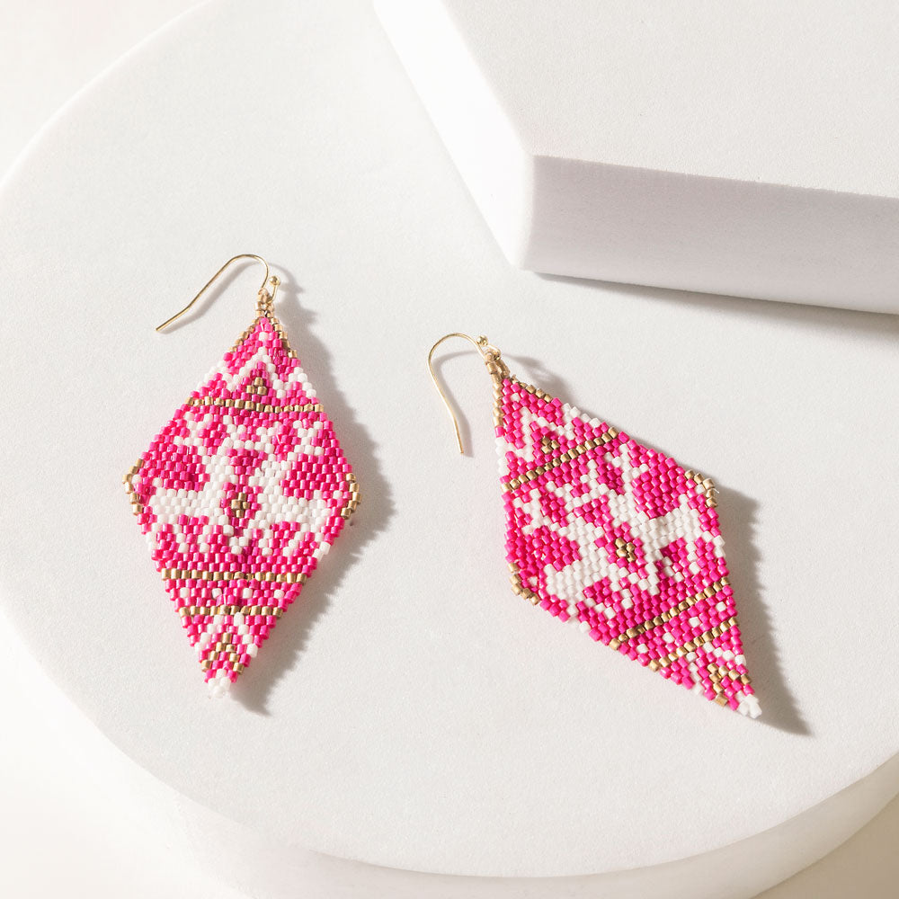 Rosa Prairie Earrings in Dusty Pink