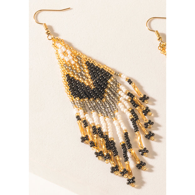 Myra Rodeo Rhythm Earrings in Ivory Amber