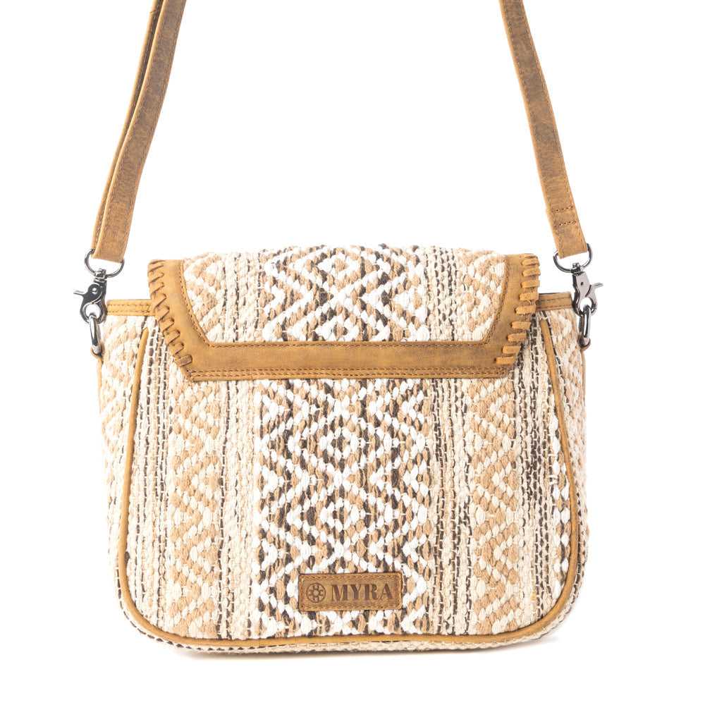 Myra Moonlace Range Woven Shoulder Bag in Mojave Beige