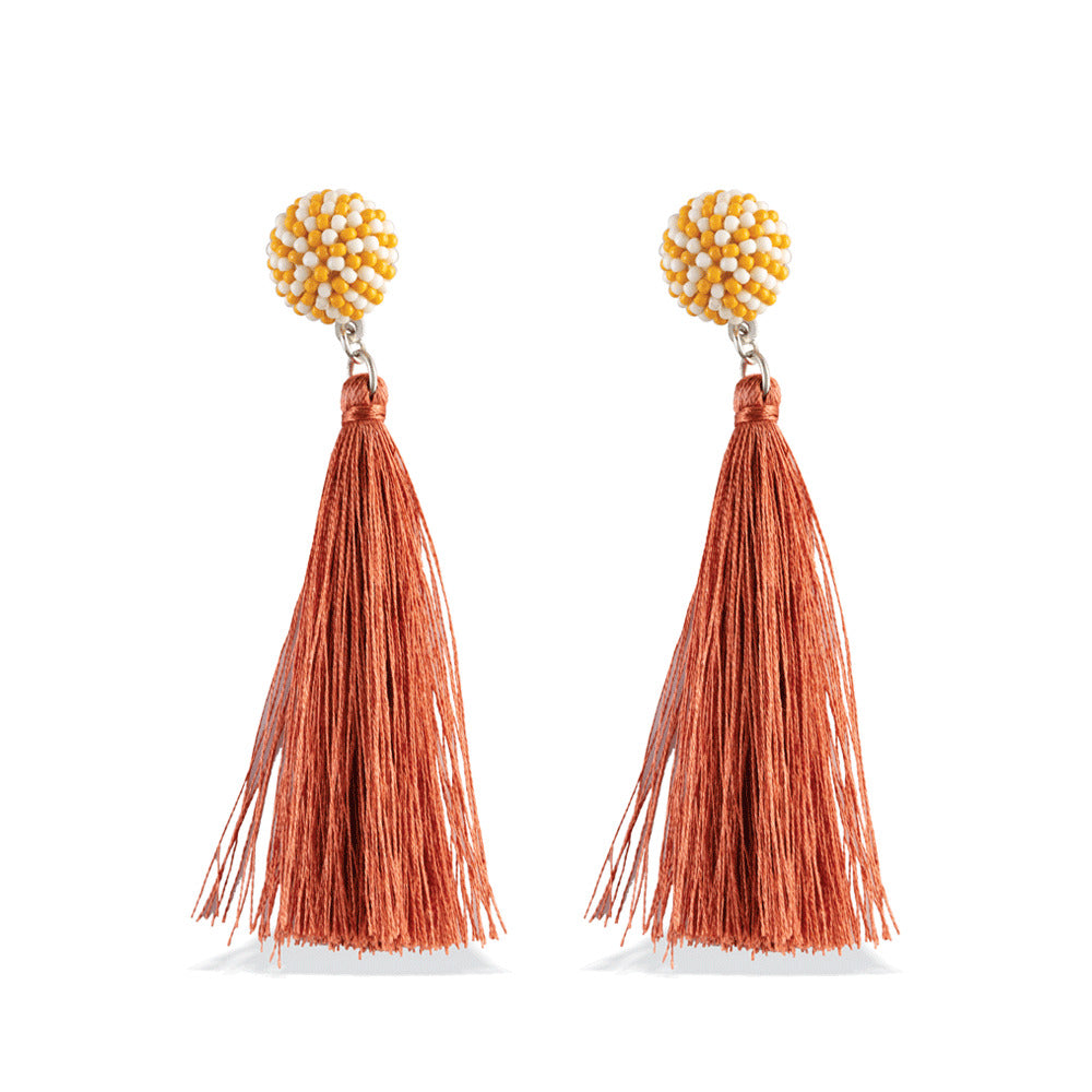 Red Shake Drop Earrings