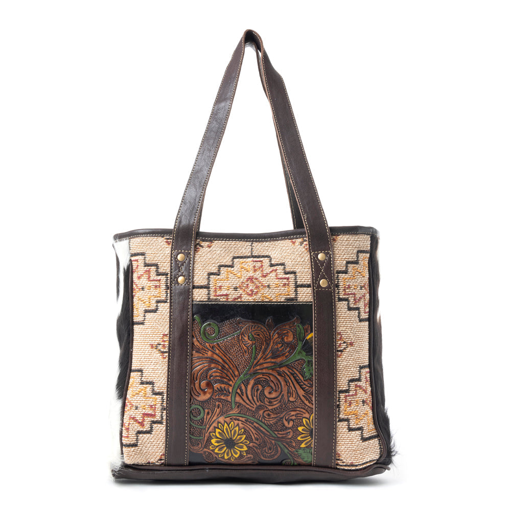 Fleur Hand-Tooled Bag