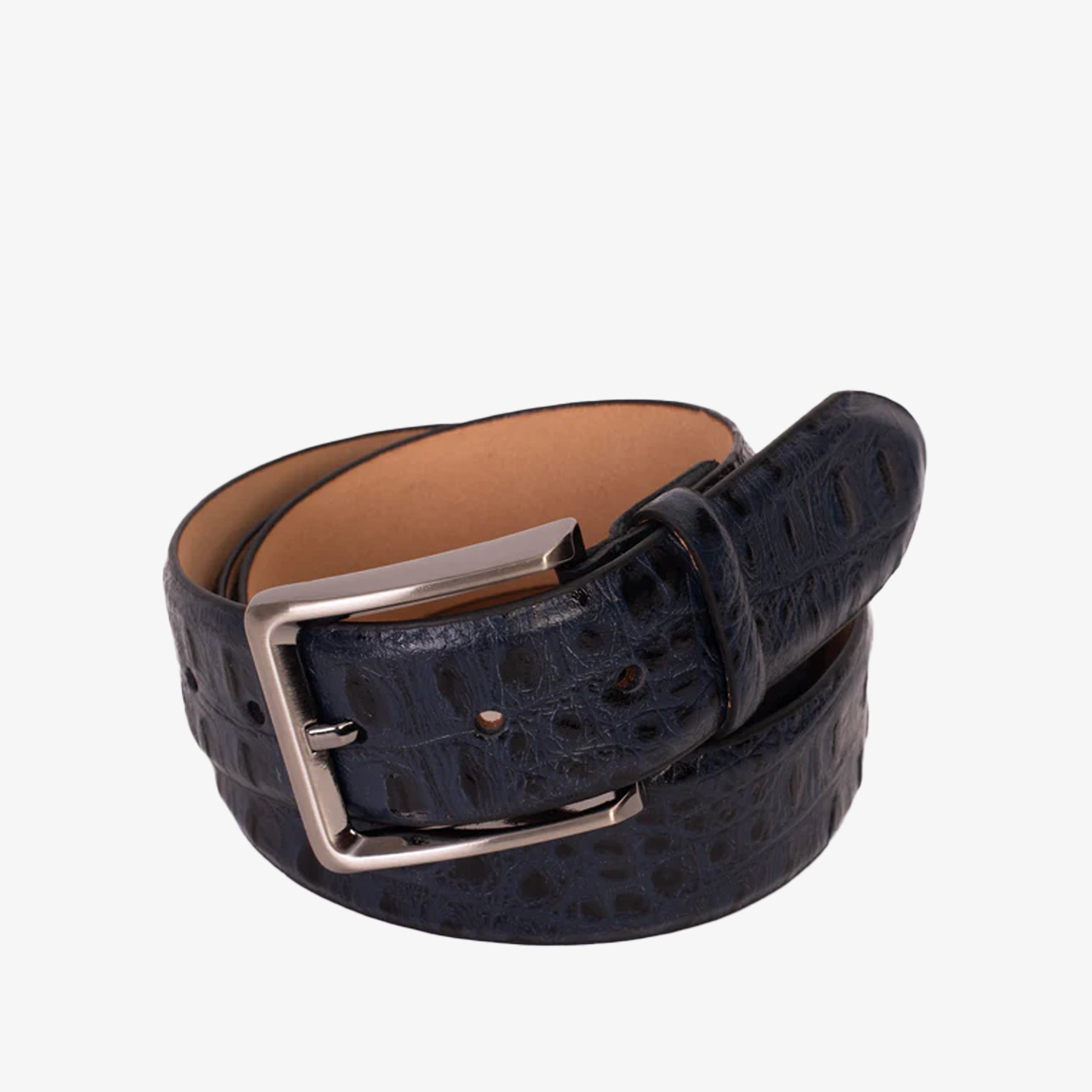 The Savamala Blue Leather Belt