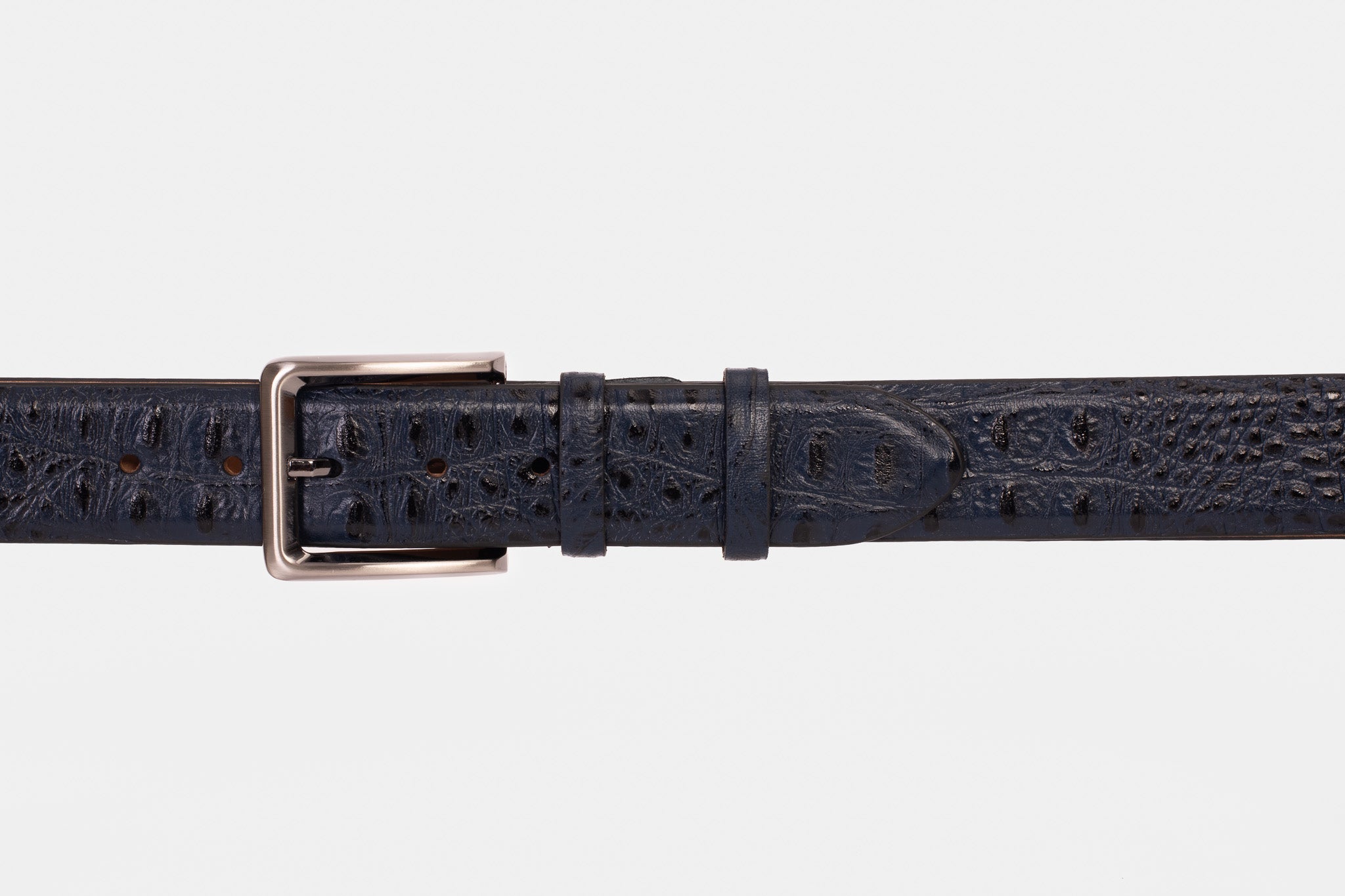The Savamala Blue Leather Belt