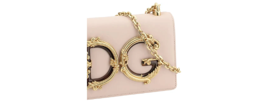 Dolce And Gabbana Maxi Logo Shoulder Bag Genuine Leather