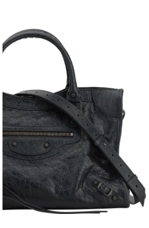 Balenciaga Le City Medium Shoulder Bag Lambskin Leather