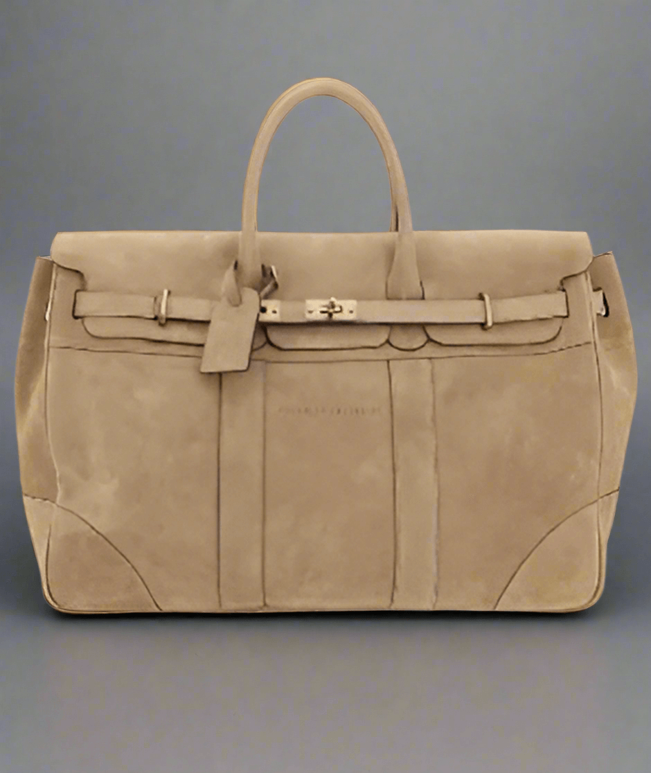 Brunello Cucinelli men's beige COUNTRY TRAVEL BAG