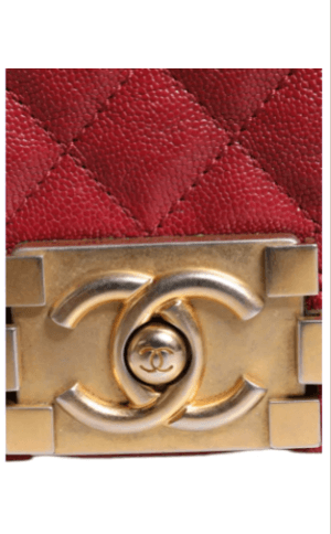 CHANEL RED LEATHER PRELOVED LAMBSKIN DOUBLE GOLD CHAIN MEDIUM SHOULDER BAG