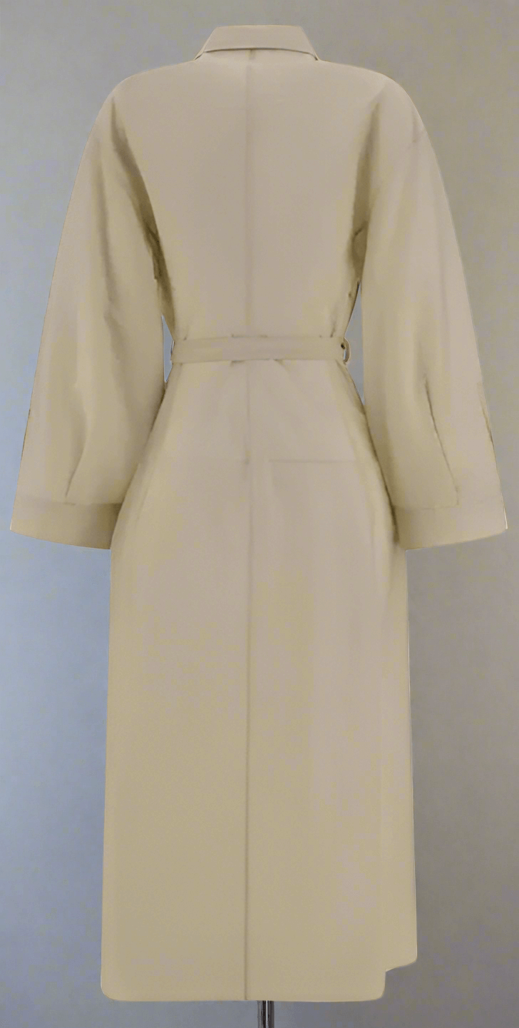 Brunello Cucinelli beige belted LONG DRESS