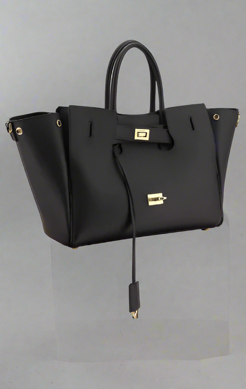 BALENCIAGA BLACK BEL AIR SMALL SHOULDER BAG