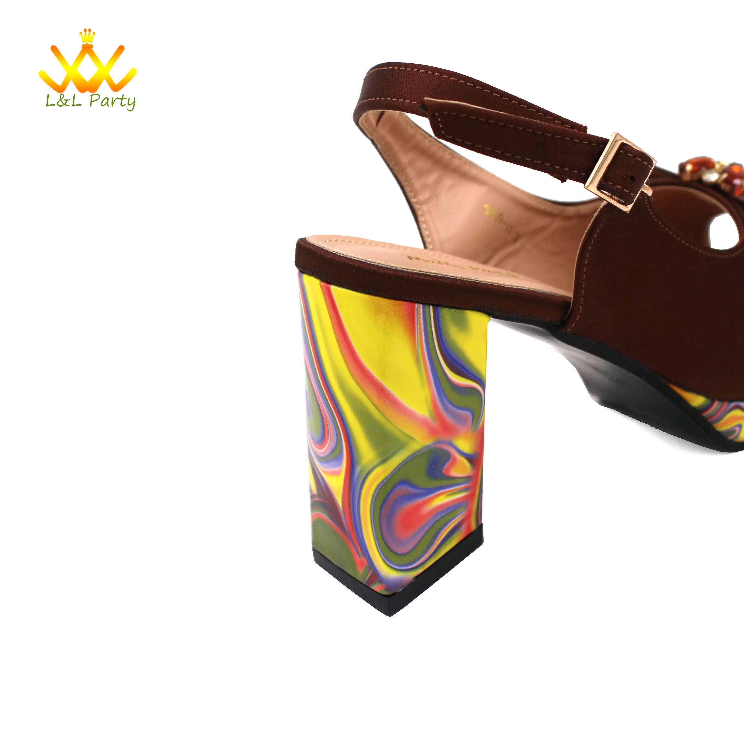 Edleess Fashion Bridal Italian Design Shoes Matching Bag Set BGT543