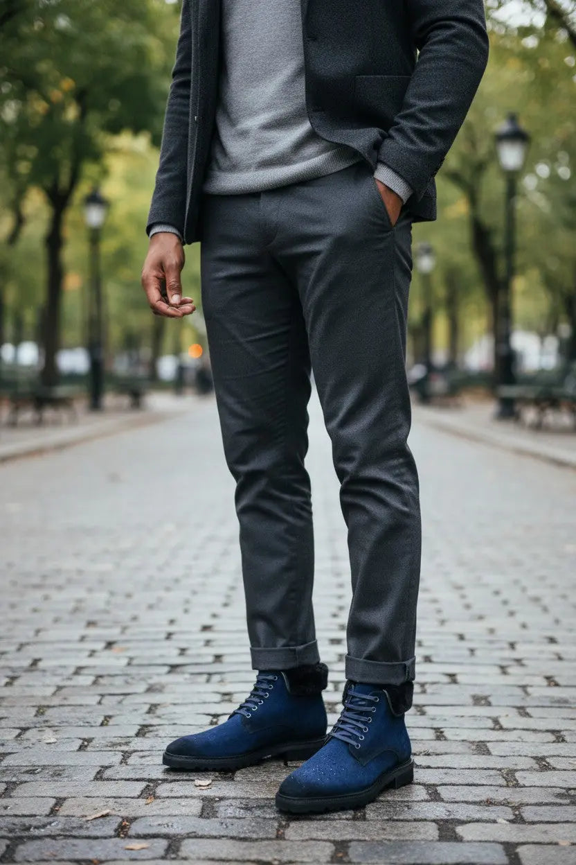 Men's Suede Combat Boot Rugged Everyday Wear KB516-52S