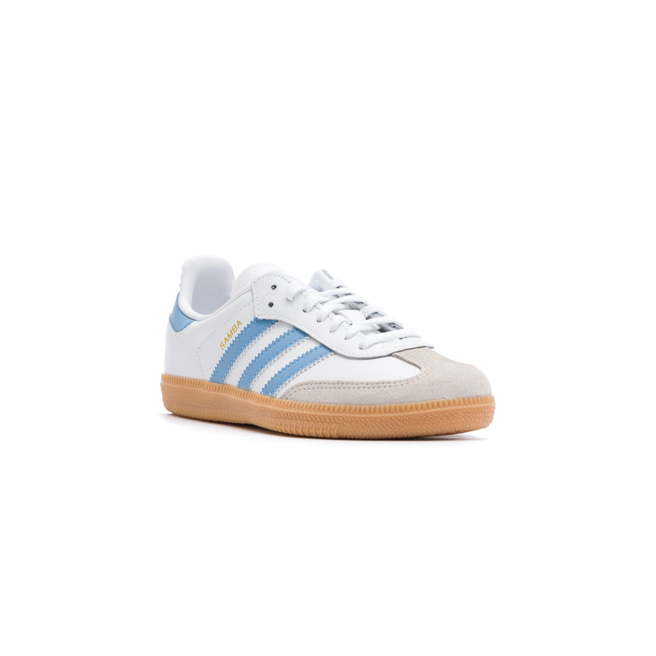 Adidas Samba OG Kids Shoes - White/Ash Blue