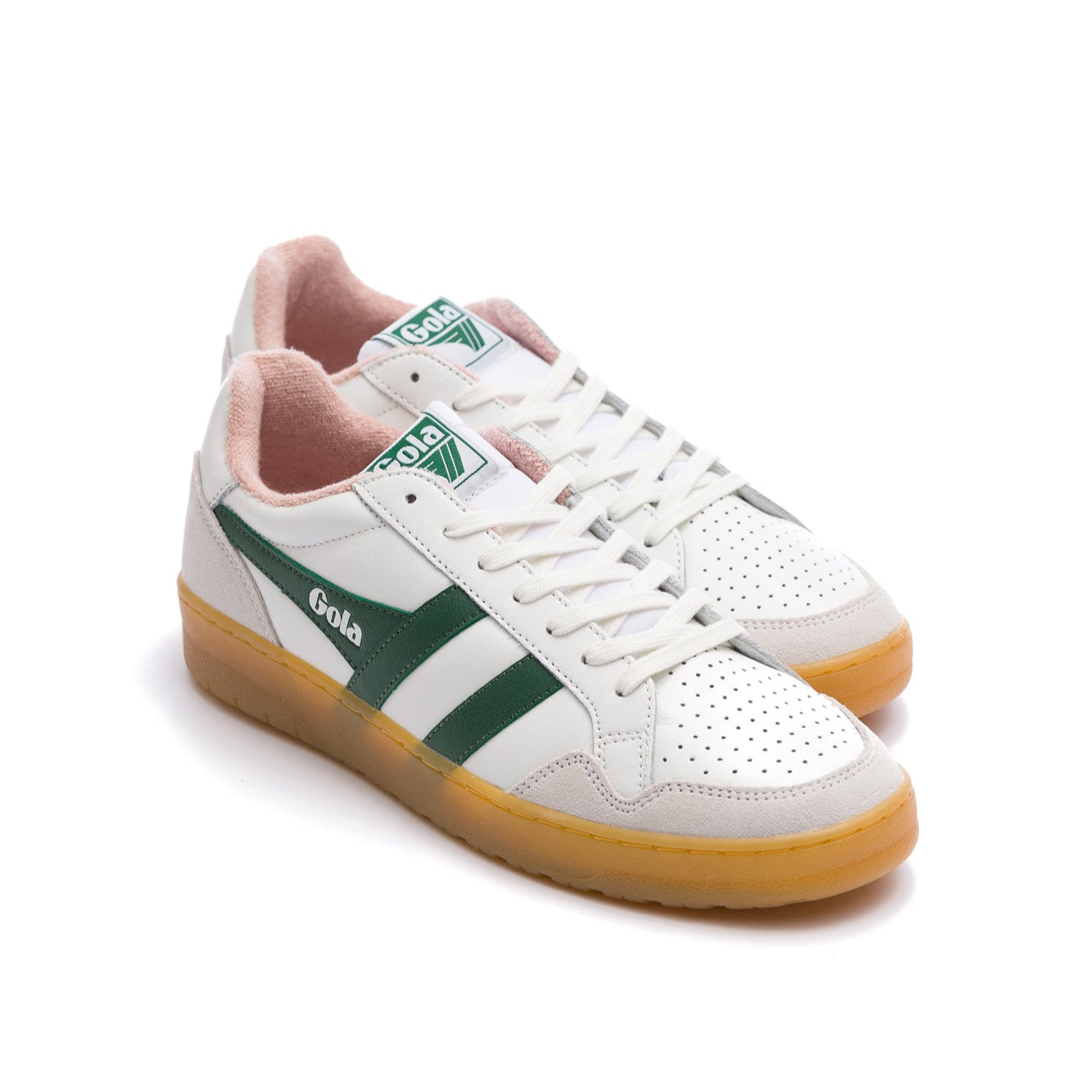 Gola Classics Women's Eagle '86 Sneakers - White/Evergreen/Rose/Gum