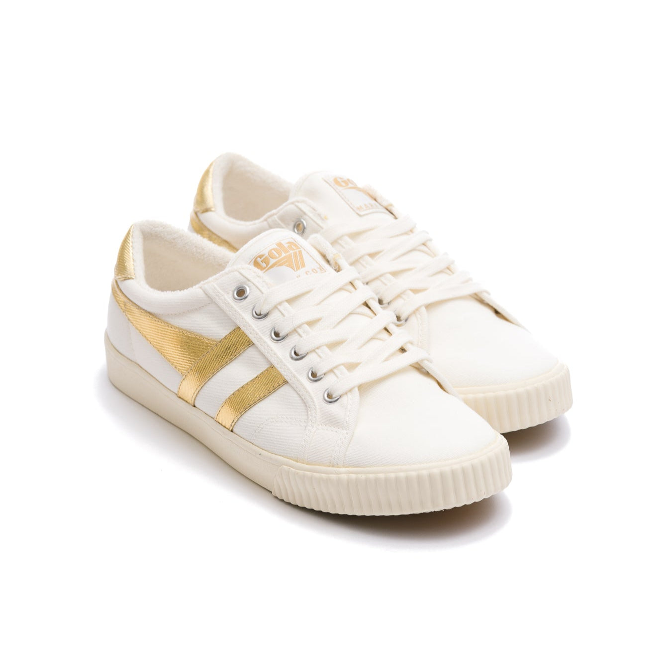 Gola Vegan Gola Classics Women's Tennis Mark Cox Sneakers - Off White/Gold