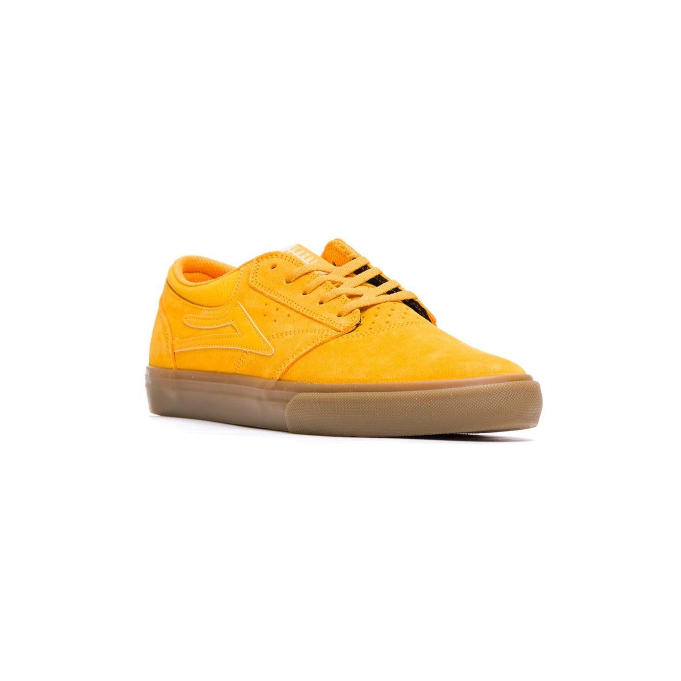 Lakai Griffin Skate Shoe - Yellow/Gum Suede