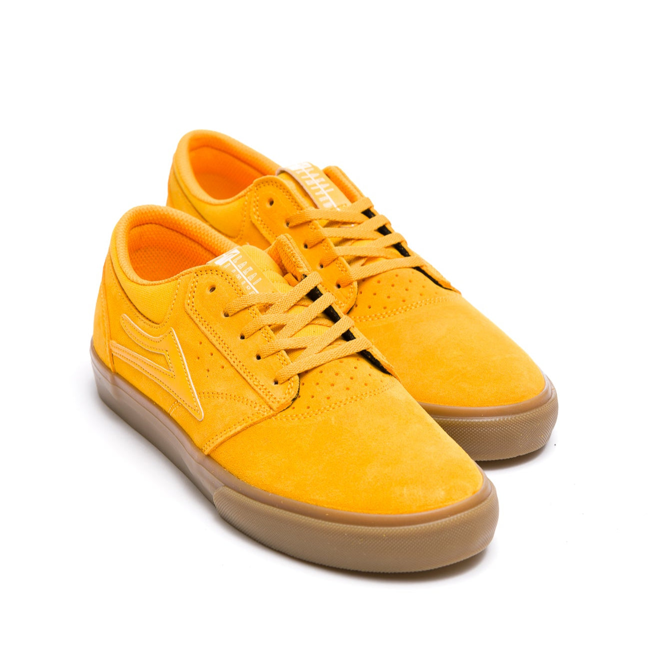 Lakai Griffin Skate Shoe - Yellow/Gum Suede