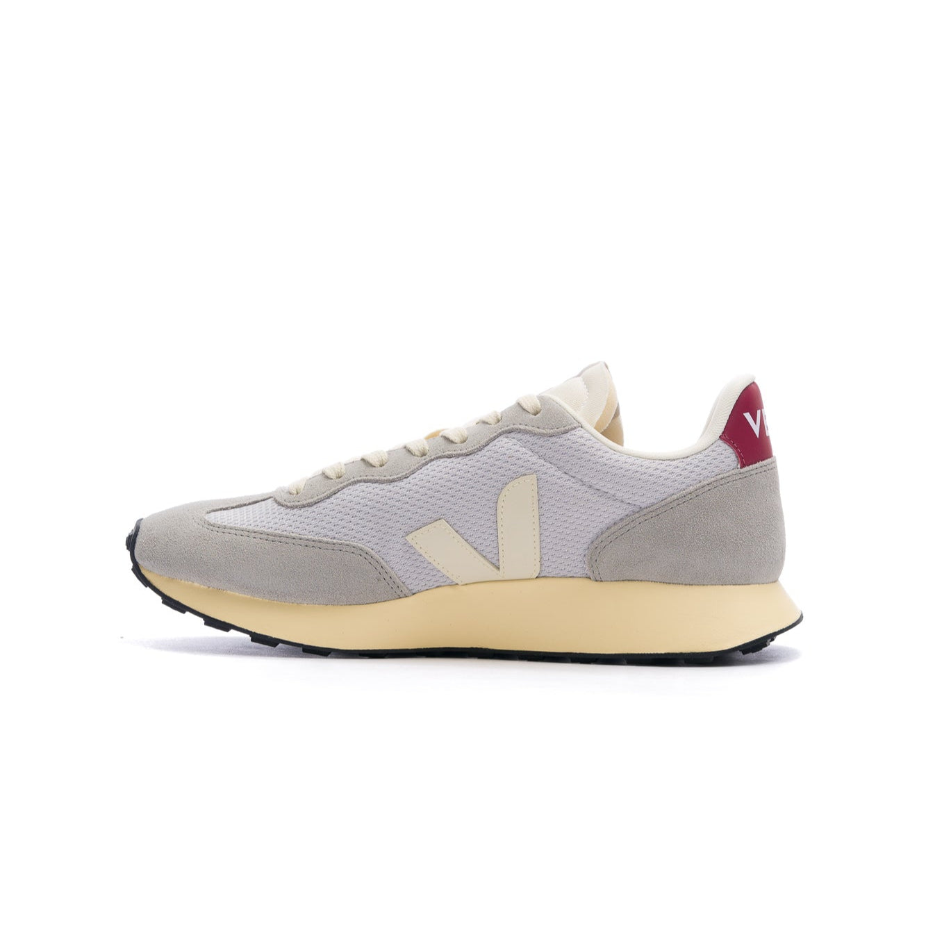 Veja Rio Branco II Alveomesh Shoe - Light Grey/Pierre/Marsala
