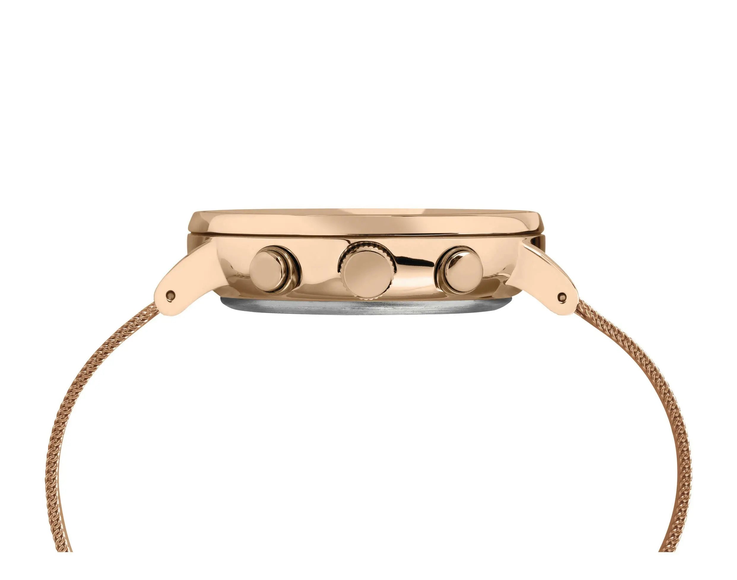 Timex Fairfield Chronograph 41mm Men Watch Rose-Gold-Tone/White