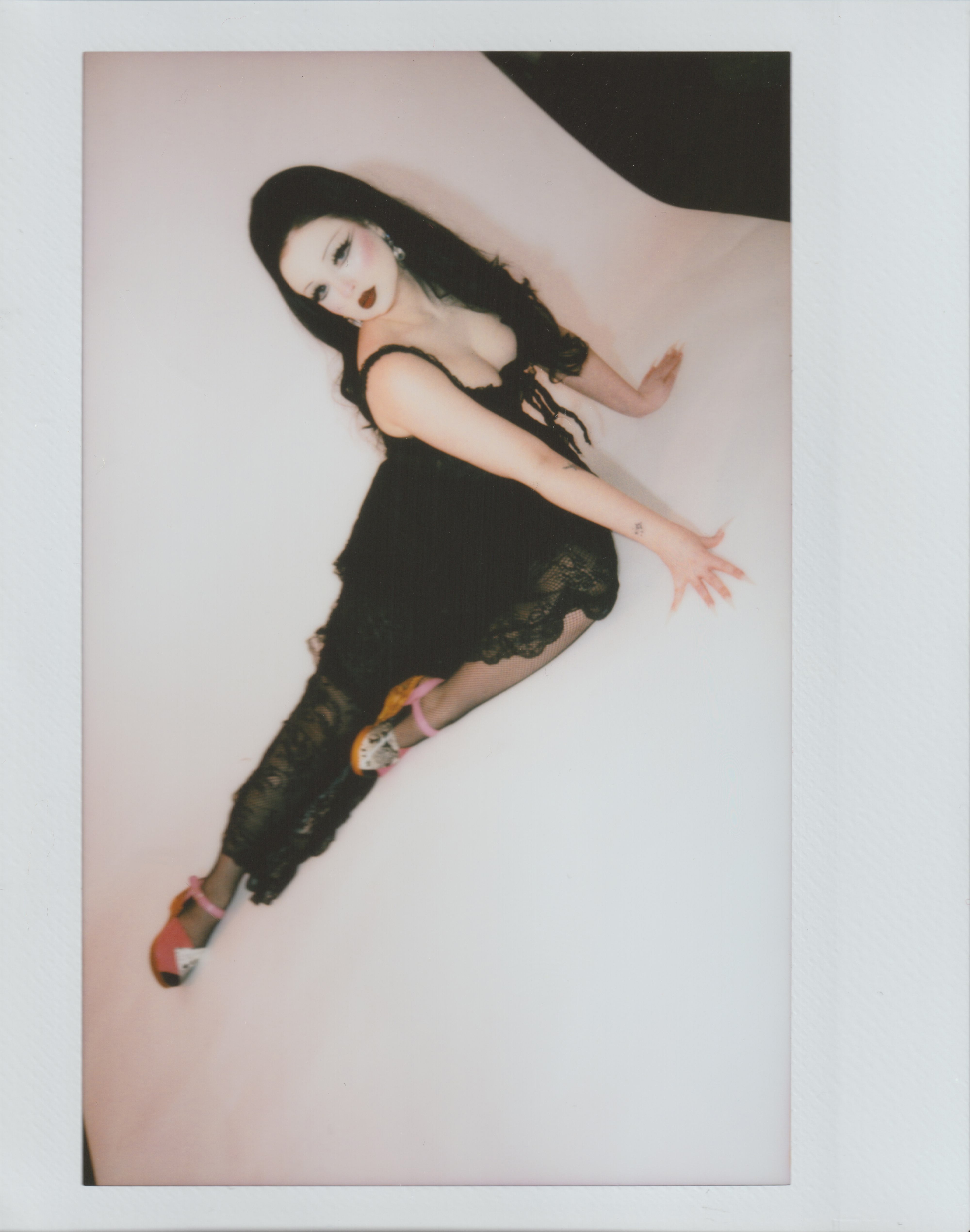 Lucky Lou Shoes Women's the Momento Mori - in Electric Pink with Black and White Snake on Natural base