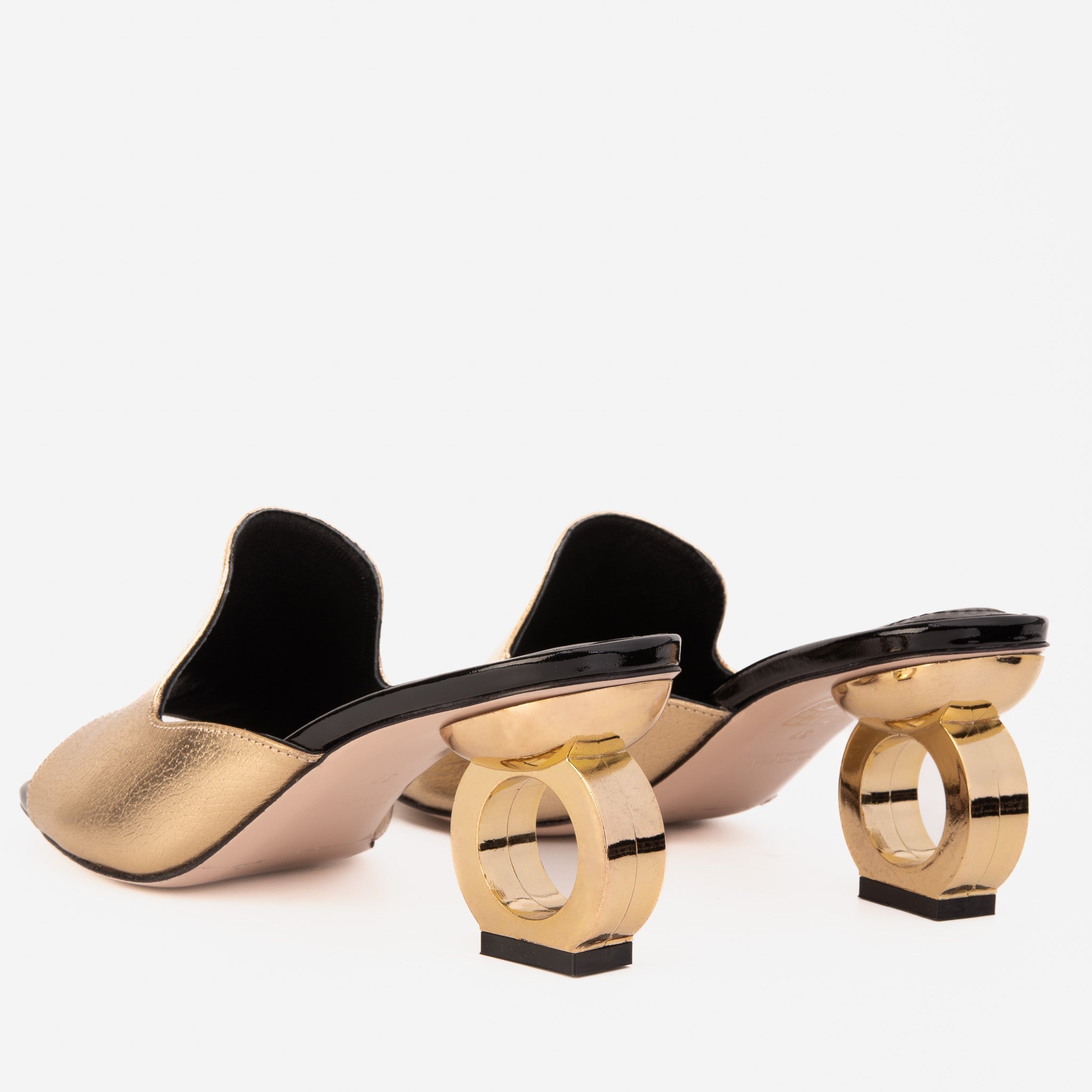 The Tory Gold Leather Women Sandal