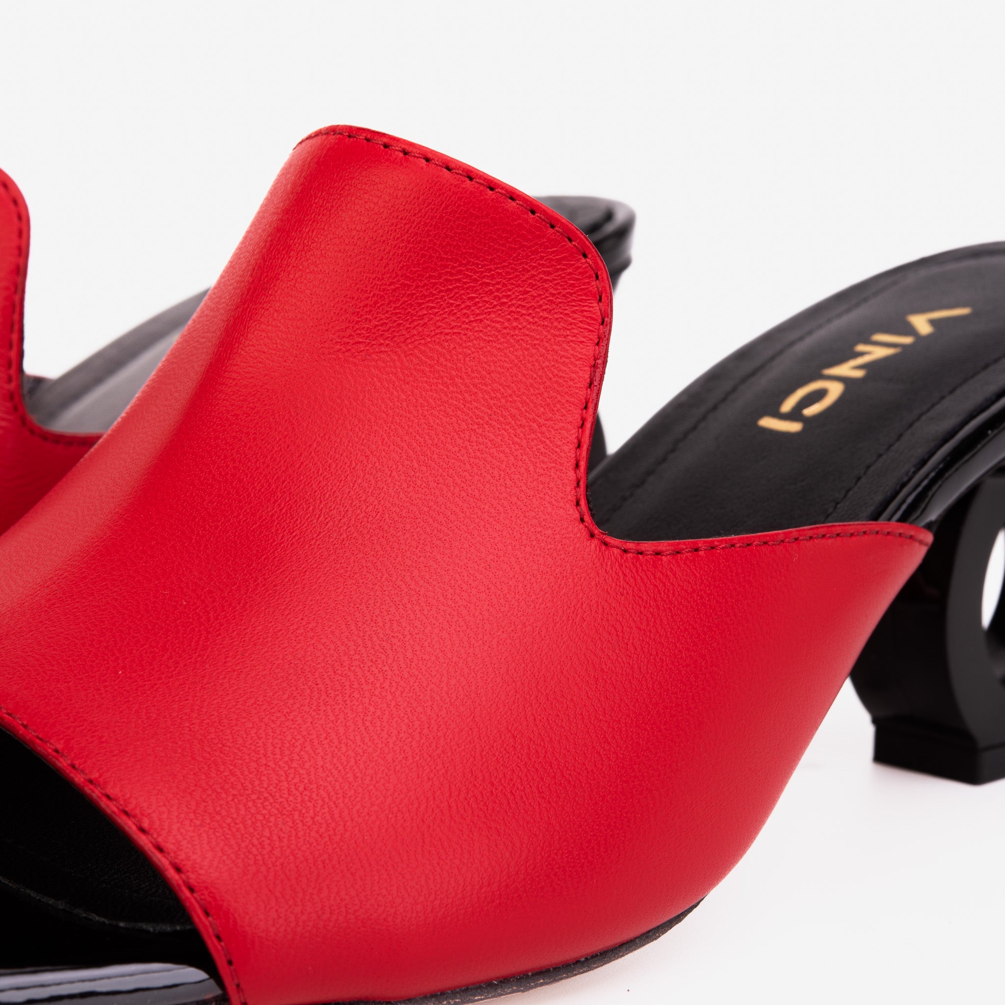 The Tory Red Leather Women Sandal