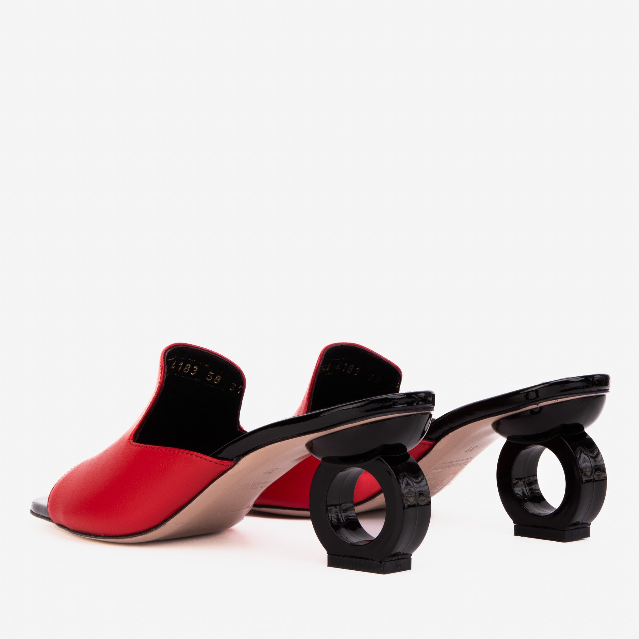 The Tory Red Leather Women Sandal