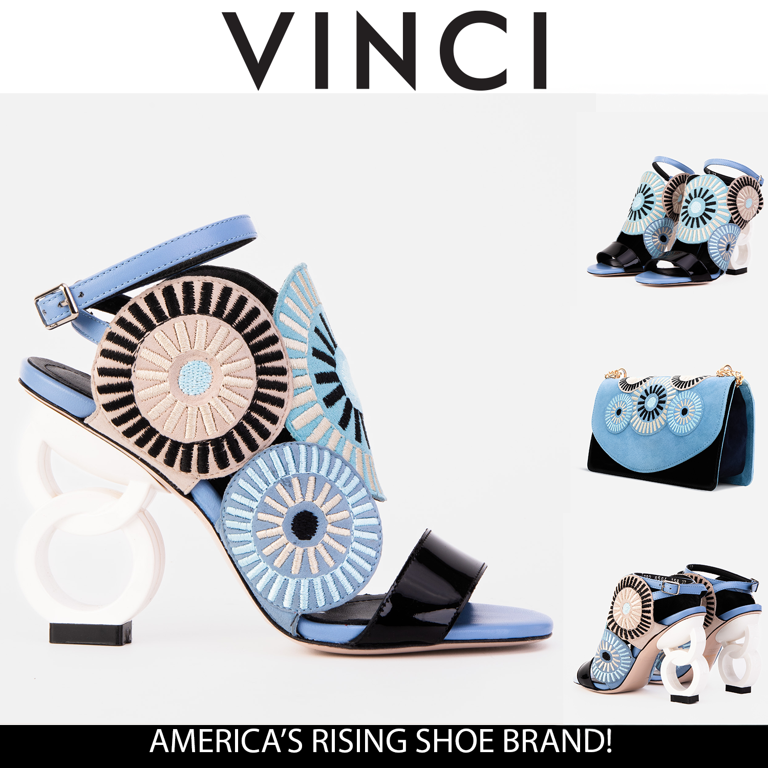 The Parama Blue Leather Ankle Strap Women Sandal