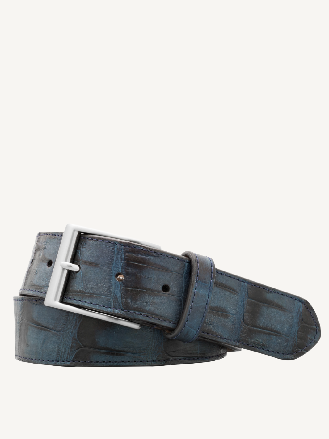 Leat Crocodile Tail Belt Genuine Crocodile Leather