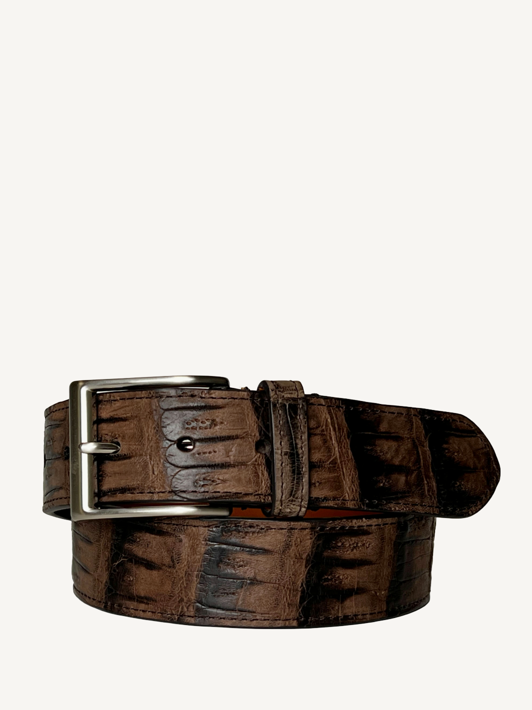 Vintage Crocodile Tail Belt Genuine Crocodile Leather